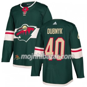 Dresovi Minnesota Wild Devan Dubnyk 40 Adidas 2017-2018 Zelena Authentic - Muške